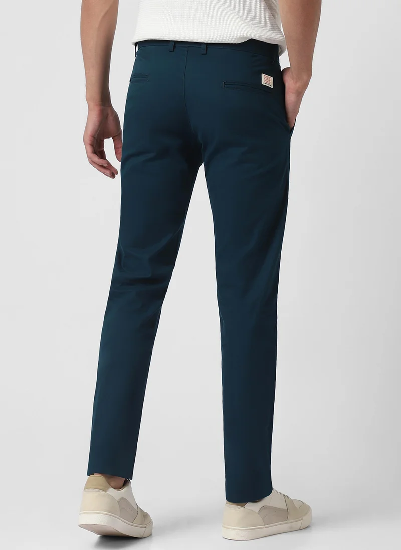 Urbano Fashion  Urbano Fashion Men's Dark Green Cotton Slim Fit Casual Chinos Trousers for Men | Best Price UAE
